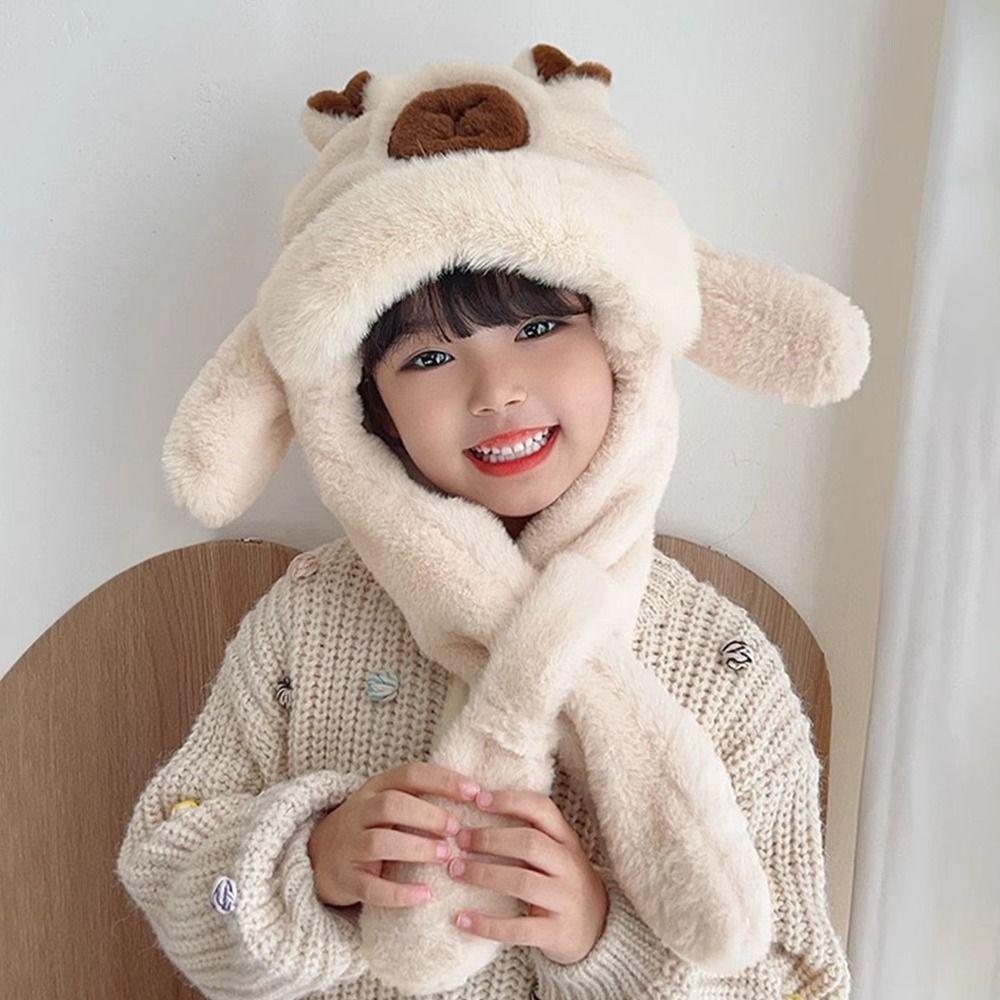 Movable Ears Kids Ear Protection Hat Creative Kids Winter Warm Hat Cold Weather