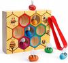 SKILL GAME eco wood HONEYCOMB MONTESSORI HARDWORKING BEES