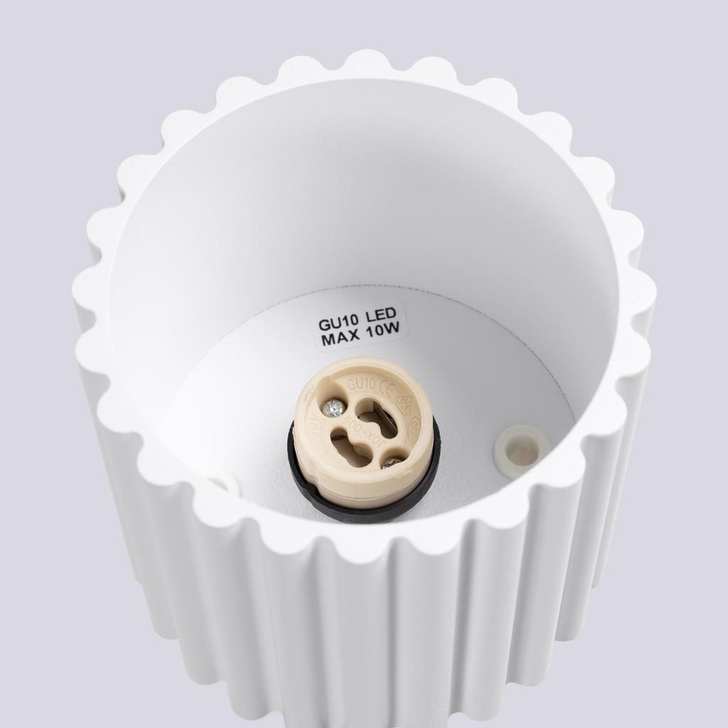 Ceiling lamp aura 1 white GU10