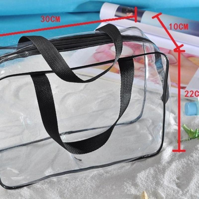 3Pcs Waterproof Transparent PVC Storage Bag Beach Toy Bag Puzzle Building Block Organizer Clear Bag Multi-Purpose Storage