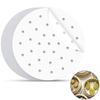 Fantasyon Steamer Sheets, Pack of 100, 18cm Diameter, for Chinese Steamers, Desserts, Dim Sum, and Steamers, Perforated Round Disposable Parchment Pap
