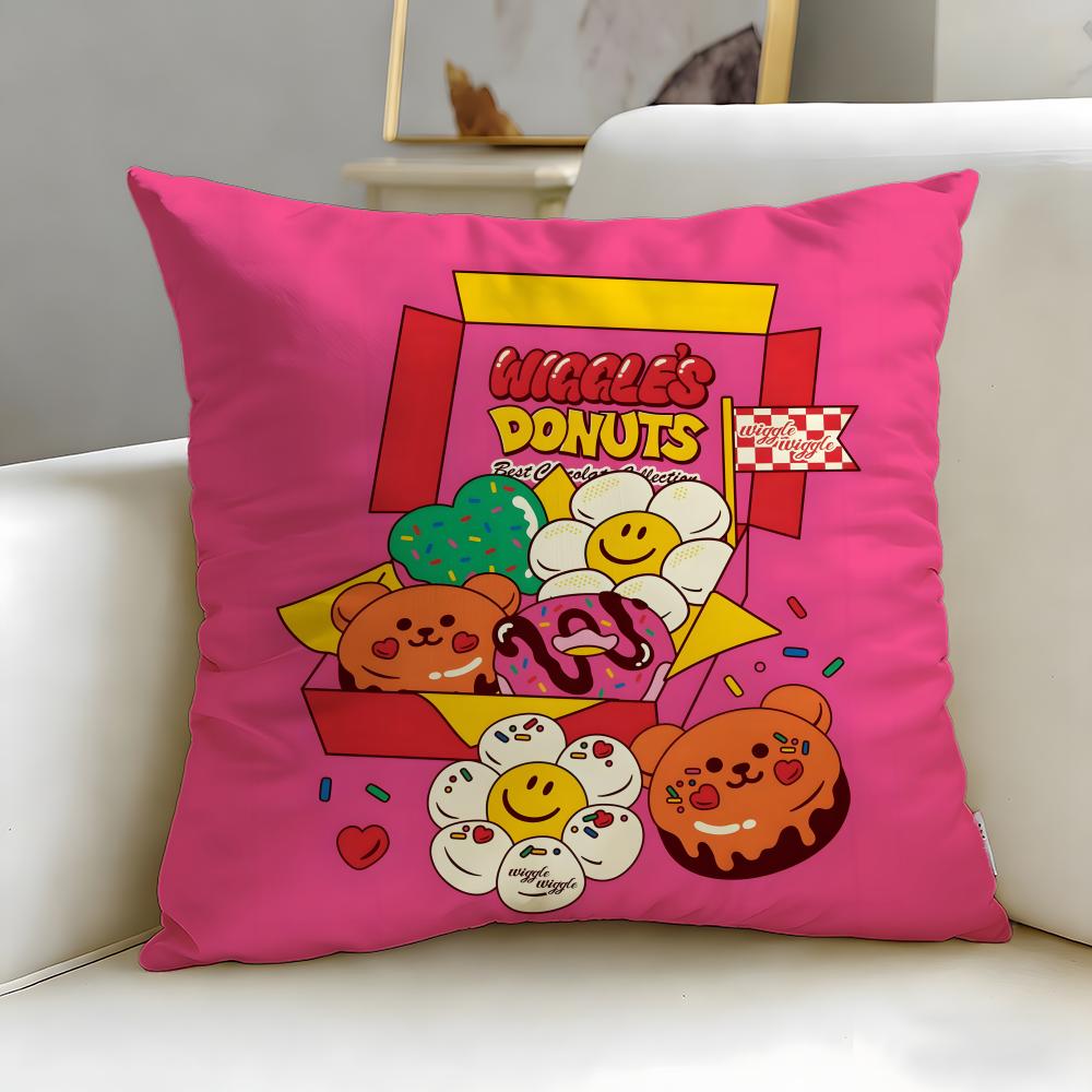 popular brand wiggle wiggle Cushion Cover Soft & Easy-Wash Pillow Case – Versatile for Couch, Bed, Travel and Office