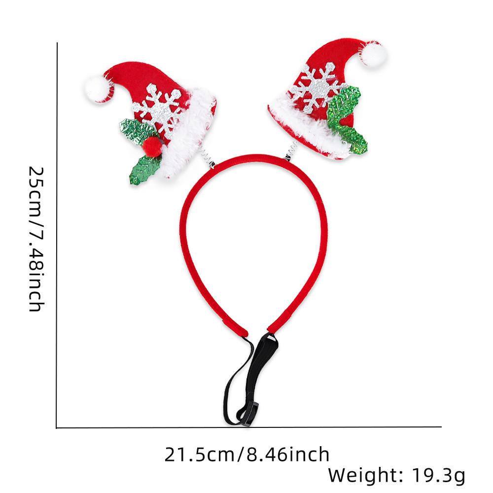 Очаровательная Рождественская Коллекция Повязок на Голову для Питомцев Ярких Праздничных Цветов для Собак