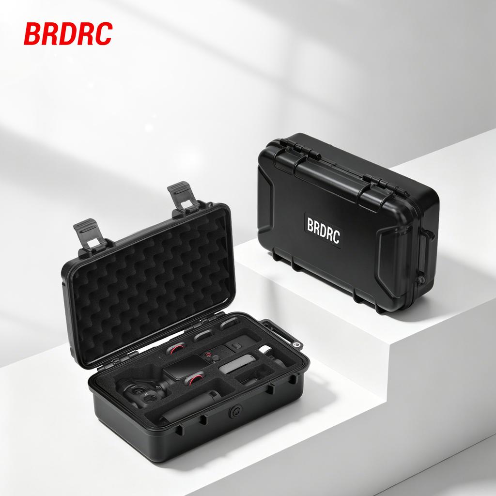 Водонепроницаемый жесткий кейс BRDRC для DJI Osmo Pocket 4P, портативная сумка для переноски и хранения, набор аксессуаров, чемодан с ручным ремешком