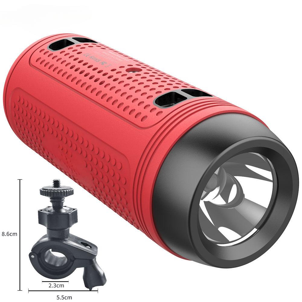A1 Беспроводная Bluetooth-колонка с FM-радио, портативная велосипедная мини-колонка с фонариком для занятий спортом на открытом воздухе