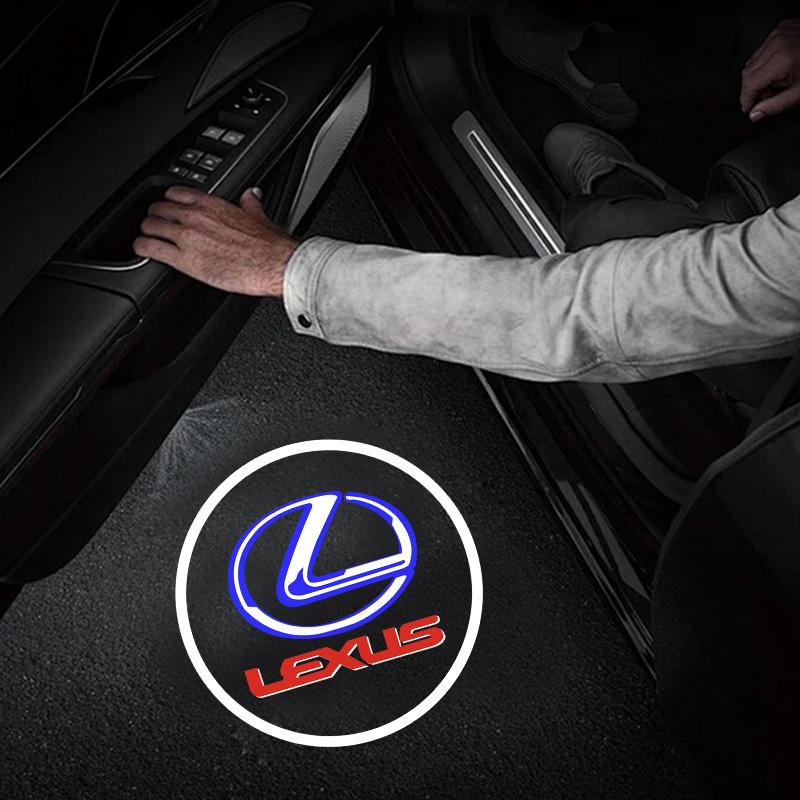 Для Lexus ES ES250 ES300 ES350 RX RX300 GX UX LX470 LX570 RC Светодиодный проектор приветствия на дверь автомобиля Теневой свет Автоаксессуары