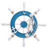 Рулевое колесо PLEAVIT Морское для интерьера, Морское и Корабля, Большое, Синее, Декор, Стиль, Мебель, Предметы.