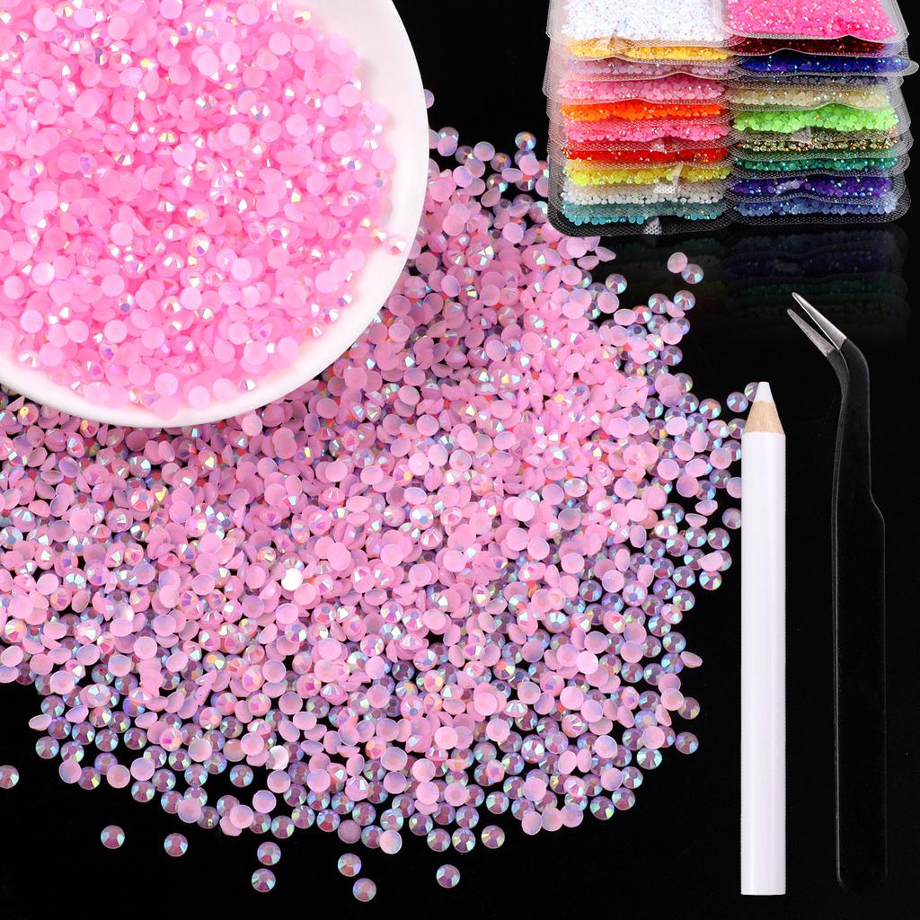 2Mm3Mm4Mm Flat Bottom Resin Drill Diy Handmade Mobile Phone Case Beauty Sticker Drill