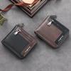 Multi Card Fashion PU Leather Man Wallet High Quality Classic Wallet Large Capacity Men Short Bifold Wallet with Coin Bag Zipper