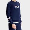 Fila Теплый Дышащий Прочный Свитшот с Круглым Вырезом с Длинным Рукавом Мужские Топы Темно-Синий A11M333203F