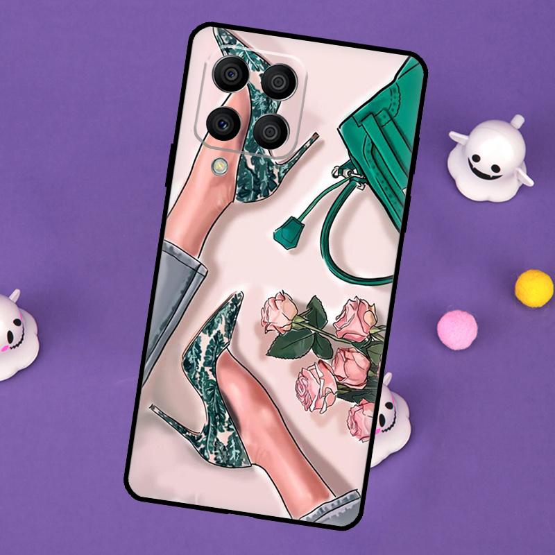 Модный чехол с высоким каблуком для Samsung Galaxy M32 M52 M12 M13 M33 M23 M53 M15 M55 M31 M51 M14 M34 M54 M20