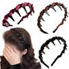 3Pcs Vintage Hairband with Teeth Fashion Non-slip Hairband Fashion Hair Accessories Gifts for Women Girls
