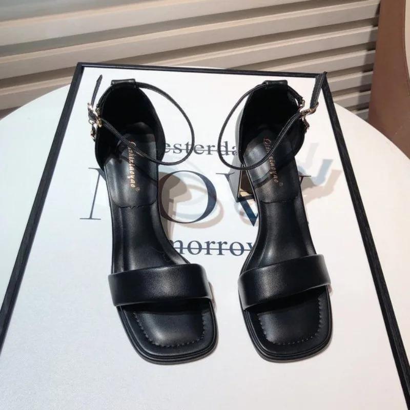 Daily Pumps High Heels Woman Shoes Heeled Sandals For Women Korea Or Chic And Elegant Sandal Wholesale Bulk Low Price Shoe
