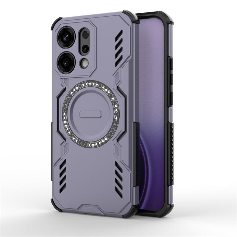 Противоударная задняя крышка для Oppo Reno 14 Чехол для Oppo Reno 14 Pro Магнитная адсорбция Беспроводная зарядка Чехол для Oppo Reno 14 Чехол