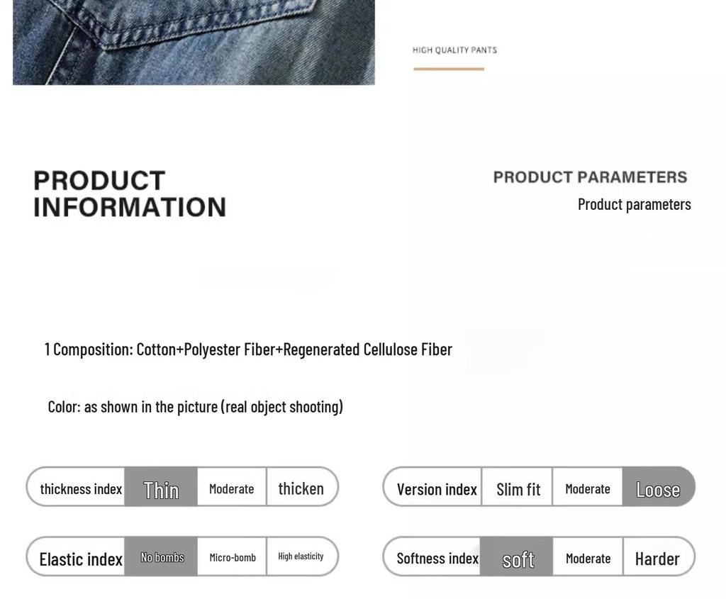 Wassup Sohot Мужские джинсы свободного кроя с прямыми штанинами