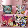 Наволочка Cuphead Квадратная подушка Спальня Диван Досуг Комфортная подушка Автомобиль Гостиная Домашнее украшение