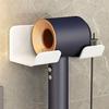 Dryer Organizer Space Saving Wall-Mounted Hair Dryer Holder Hook Storage Bracket Storage Shelves