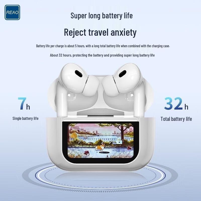 REAO Y6 Smart Touch ANC Wireless Bluetooth Earbuds