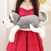 Cute Simulation Gray Husky Erha Plush Toy Doll Dog Pillow Pet Gift
