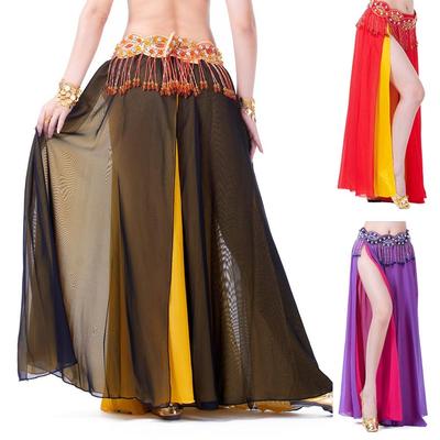 Шифоновая испанская юбка с кисточками, юбка для танца живота, костюмы для модных показов, сценические костюмы
