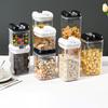 7 шт. набор герметичных банок для еды, не содержащих бисфенол А, прозрачный дизайн, большая емкость, контейнеры для хлопьев, сухие кухонные органайзеры для хранения продуктов