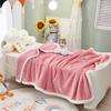 Thickened Milk Velvet Blanket Keep Warm Shawl Blankets for Beds Portable Sofa Office Nap Throw Blanket Bedroom Decor Bed Cover
