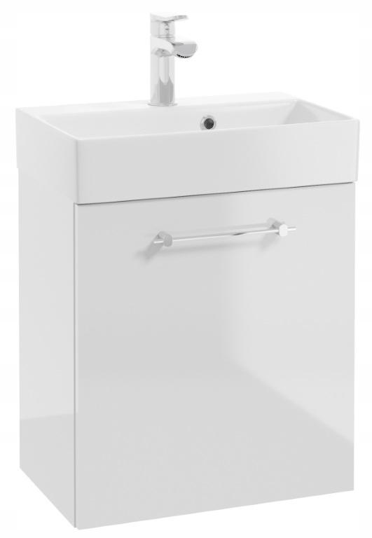 Elara Hanging Bathroom Cabinet With Sink , Gloss, Handle