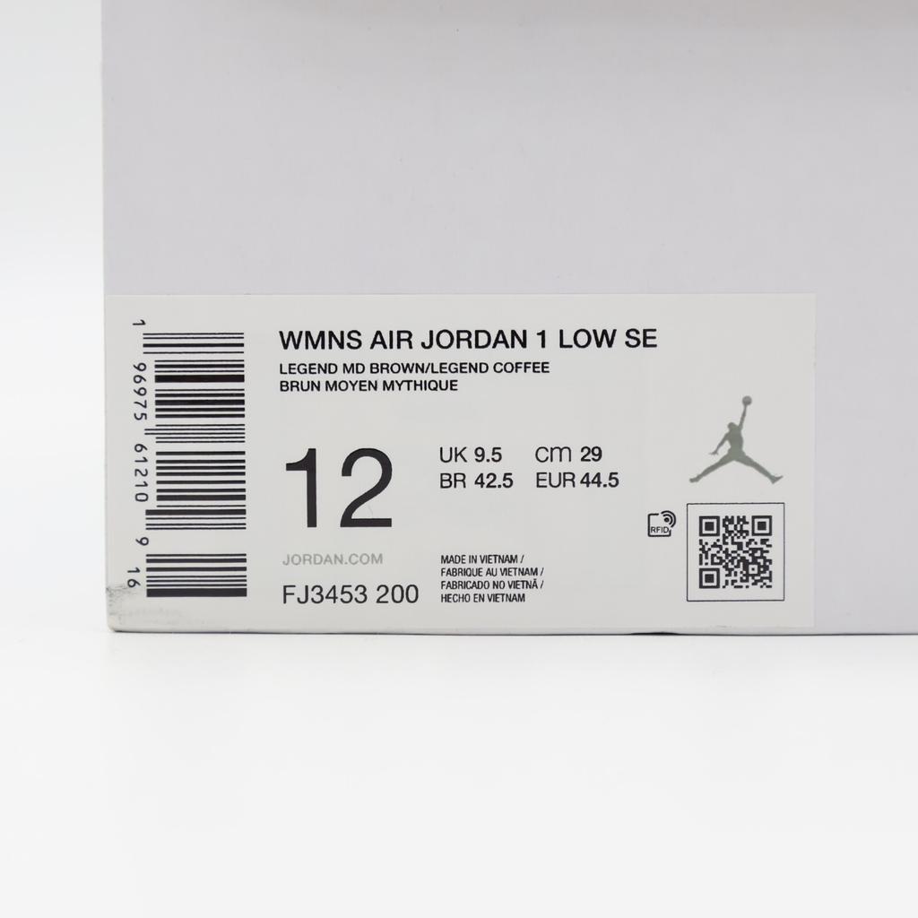 FJ3453-200 Nike Air Jordan 1 Low SE Legend Medium Brown Sail Legend (Женский)