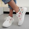 Мода женские модные принтовые кроссовки на платформе весна осень вязаные сетчатые теннисные туфли женские легкие нескользящие повседневные прогулочные туфли