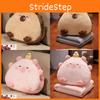 Rice Ball Cartoon 3 In 1 Capybara Pillow Air Conditioning Blanket Nap Plush Toy