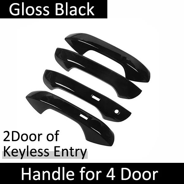 LHD Car Door Handle Cover For SEAT Cupra Leon ~2025 Gloss Black Carbon Fiber Chrome Handles Cover Stickers Accessories