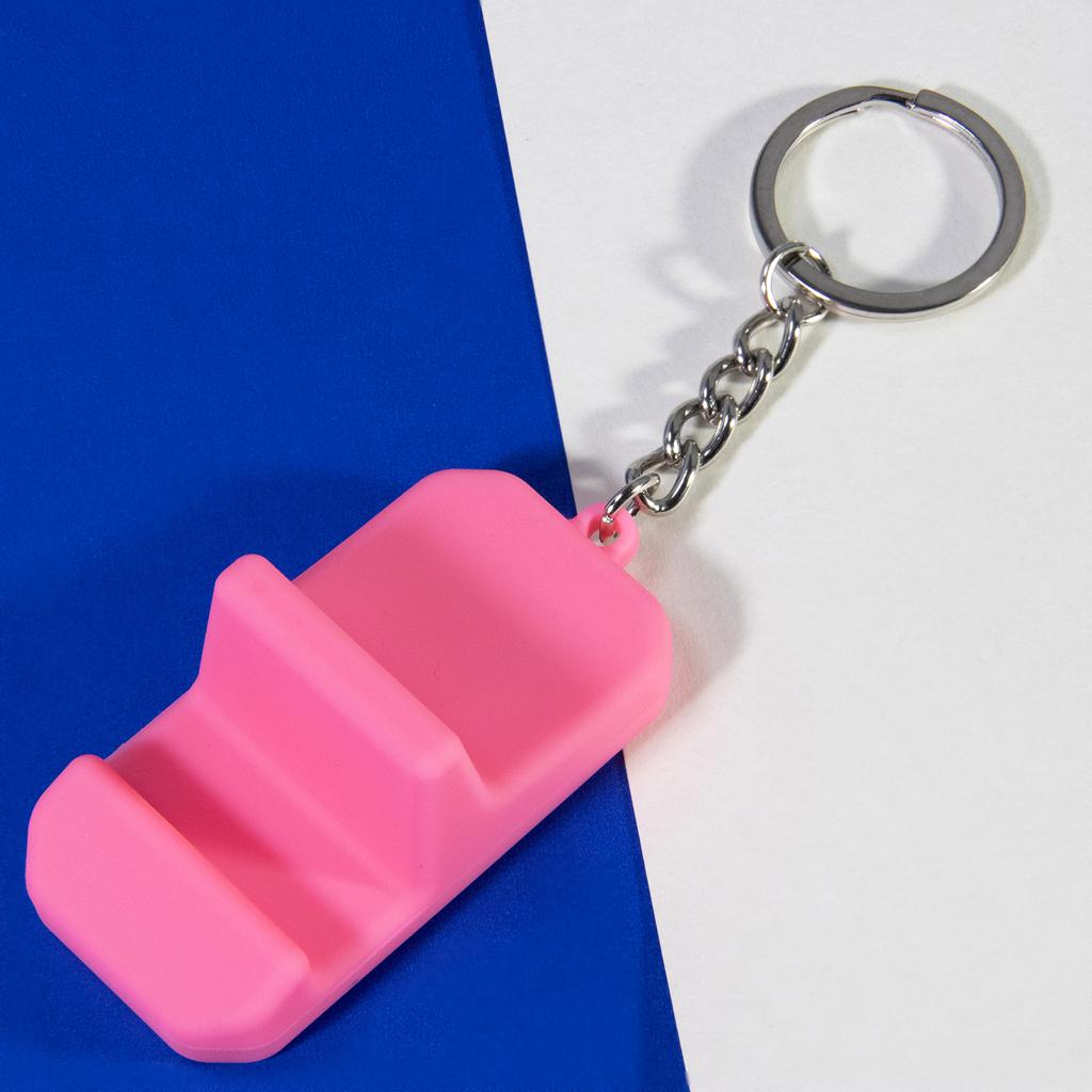 Phone Stands Mini Portable Lazy Phone Holder with Keychain Keyring Phone Stand Universal