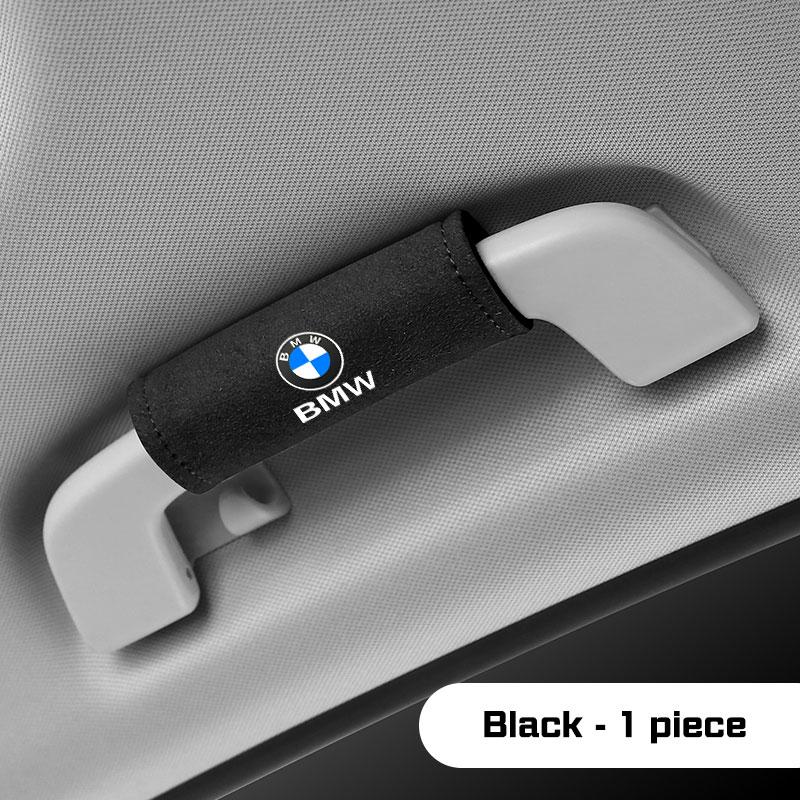 BBJE7 Suede Car Roof Armrest Pull Gloves Handle Protective Cover For BMW X1 X2 X3 X5 X4 X6 X7 1 3 5 6 7 Series E60 E90 E70 G20 G30 G70