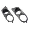 Ham Style Air Duct Fog Light Covers Carbon Fiber Front Lower Bumper Fog Lamp Frames Replacement for BMW E46 M3 2001-2006
