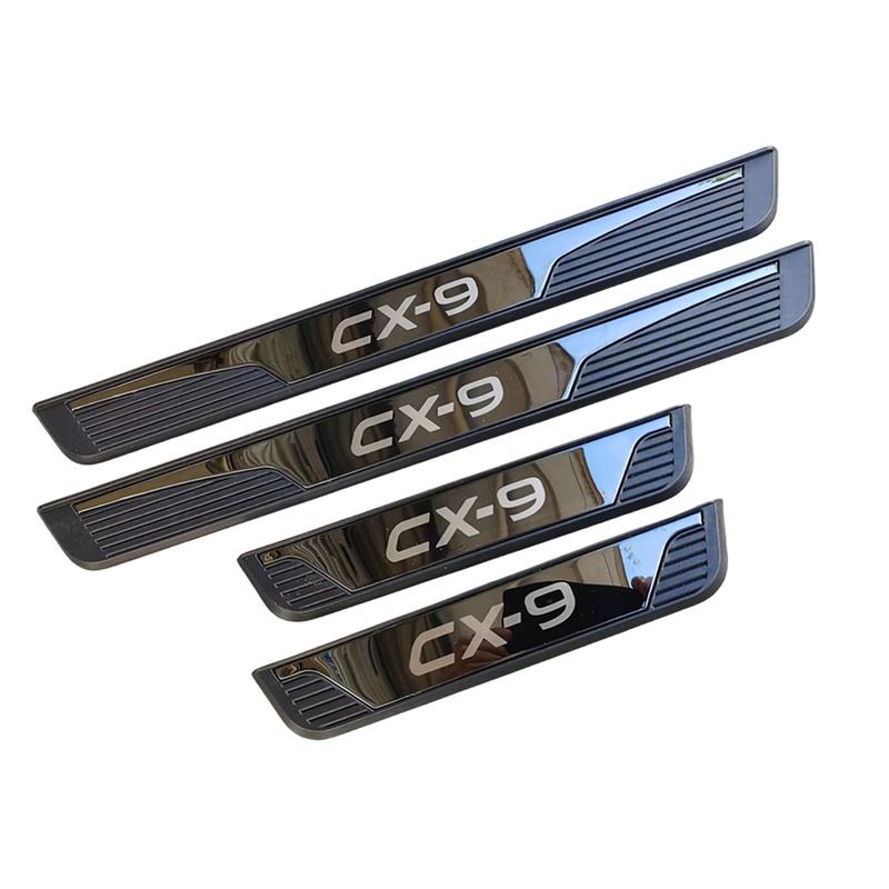 Пороги Педаль Накладка на порог автомобиля Для Mazda CX-9 CX9 2016 2018   2024 Защита Накладка на порог Автомобильный Защитный Чехол Аксессуар