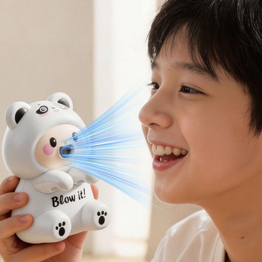 Air-Blowing Attachmen Food Cooling Fan Cute Cartoon Design Mini Clip on Fan Travel Use