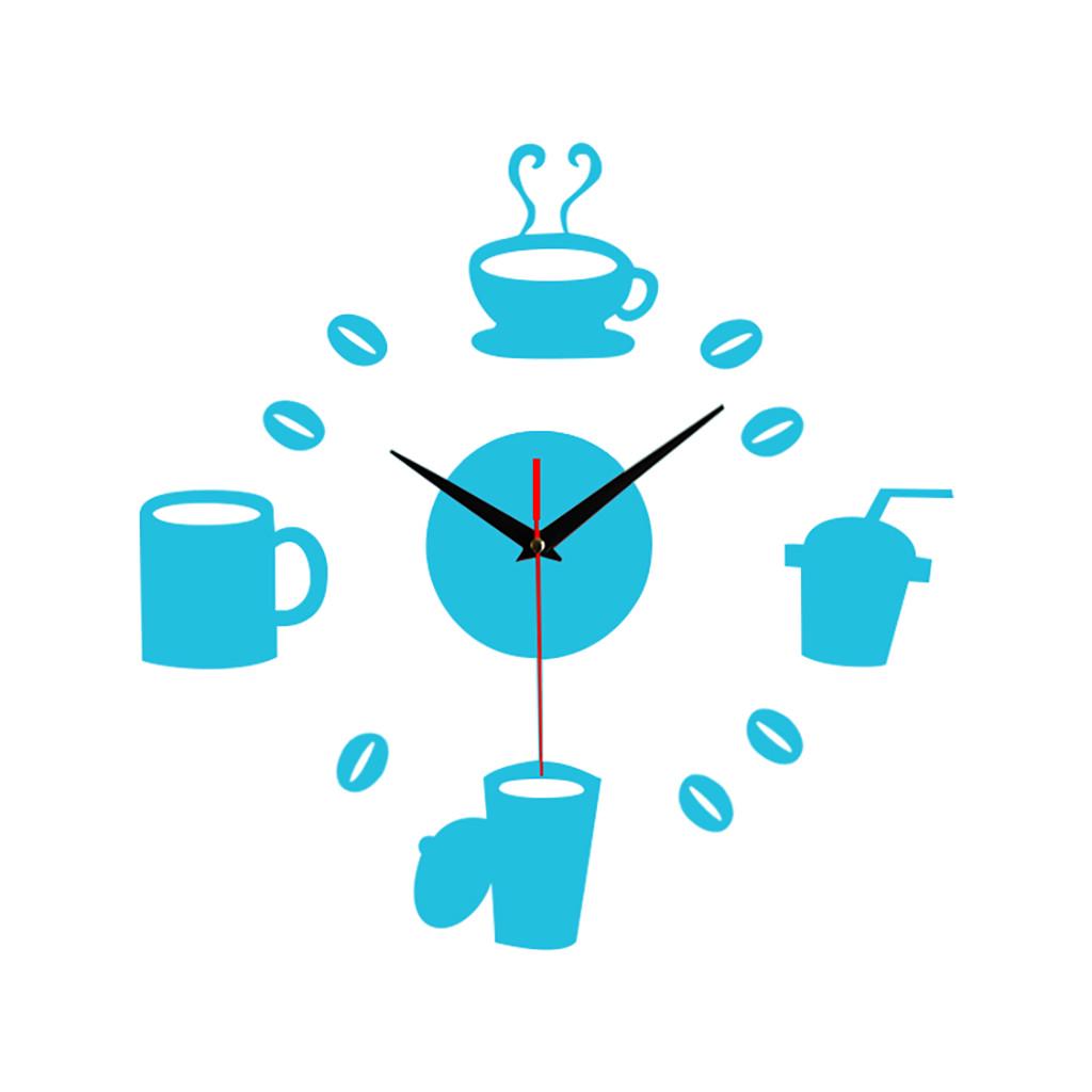 Безрамные DIY настенные немые часы 3D зеркальная поверхность стикер домашний офисный декор