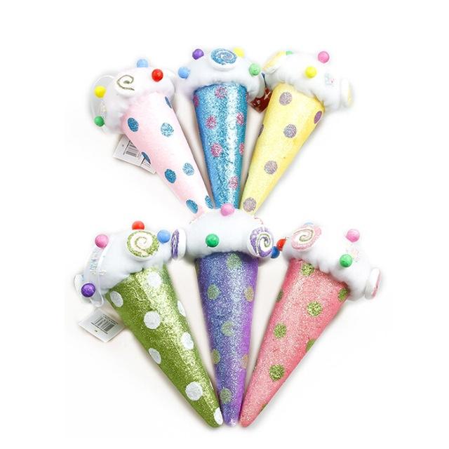 1 шт. Рождественские украшения, цветные пенопластовые конфетные домики, подвески для рождественской елки