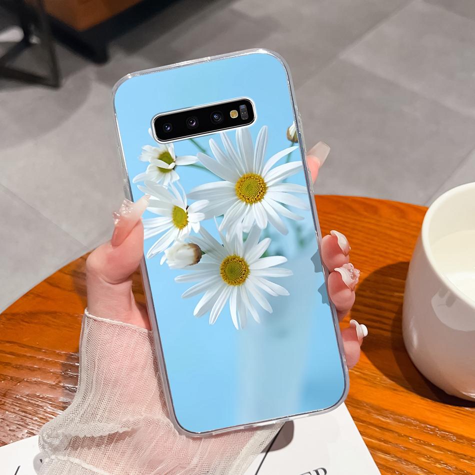Чехол для телефона Samsung S10 Lite Plus S10E Креативный штамп Мягкий прозрачный силикон Противоударная задняя крышка Для Samsung Galaxy S 10 E Маска