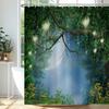 Волшебный Лес Занавеска для Душа Фея Джунгли Фэнтези Страна Чудес Водонепроницаемый Полиэстер Крючок Занавеска для Душа для Украшения Ванной Комнаты