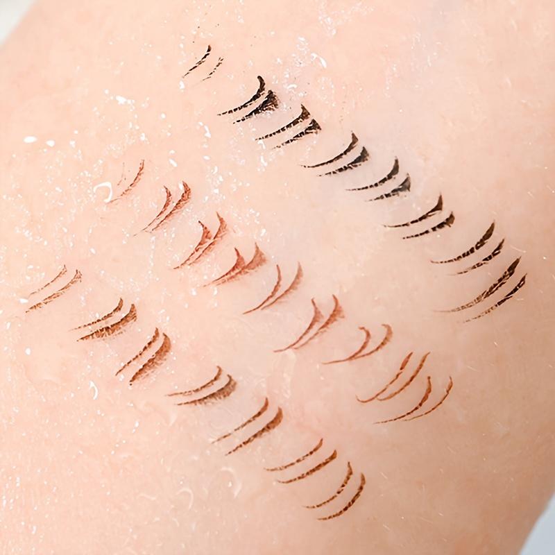 Natural Double Forked Tip Lower Eyelash Pen Makeup Ultra-thin Liquid Quick Drying Eyelash Brow Eyeliner Pencil Makeup Tools