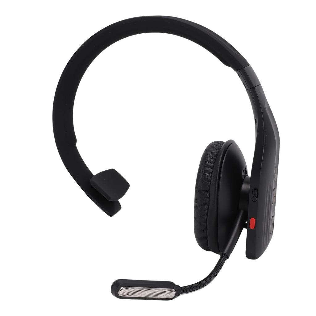 Bluetooth-гарнитура для водителя грузовика с микрофоном с ИИ-шумоподавлением, кнопкой отключения звука, одноухая беспроводная гарнитура для водителя грузовика, видео
