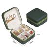 Portable Jewelry Storage Box Jewelry Organizer Display Travel Jewelry Case Boxes Button Leather Zipper Jewelers Joyero