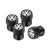 For VW 4Pcs Car Tire Valve caps Car Sticker for VW Volkswagen Passat Golf Polo Touran Accessories YHBE-V487 EM1