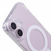 For iPhone 16 Case Compatible with MagSafe TPU+PC 1.5mm Clear Phone Cover with Lanyard Holes