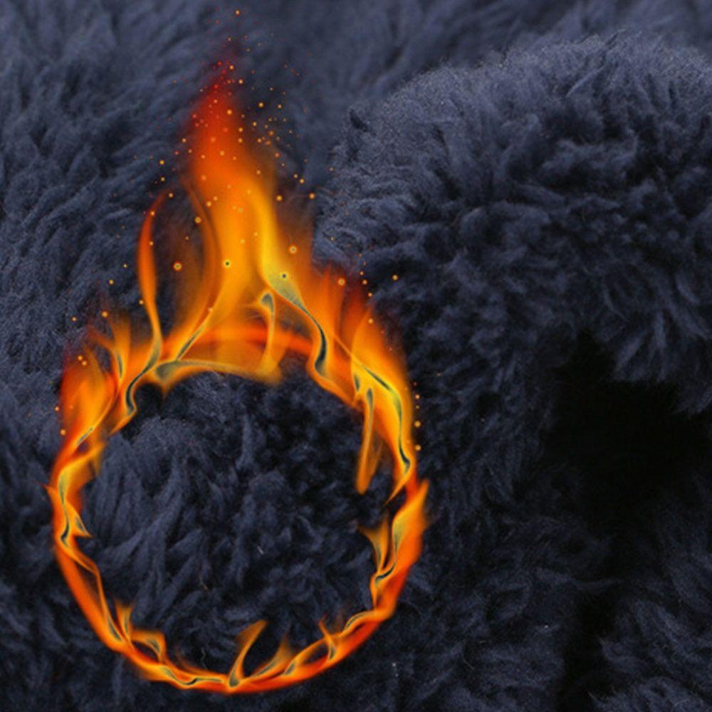 Winter Fleece Soft Beanie Hat Scarf Knitted Hat Balaclava Neck Scarf Cap