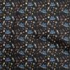 Cotton Flex Black Fabric Circus Quilting Supplies Print Sewing Fabric By The Yard 40 Inch