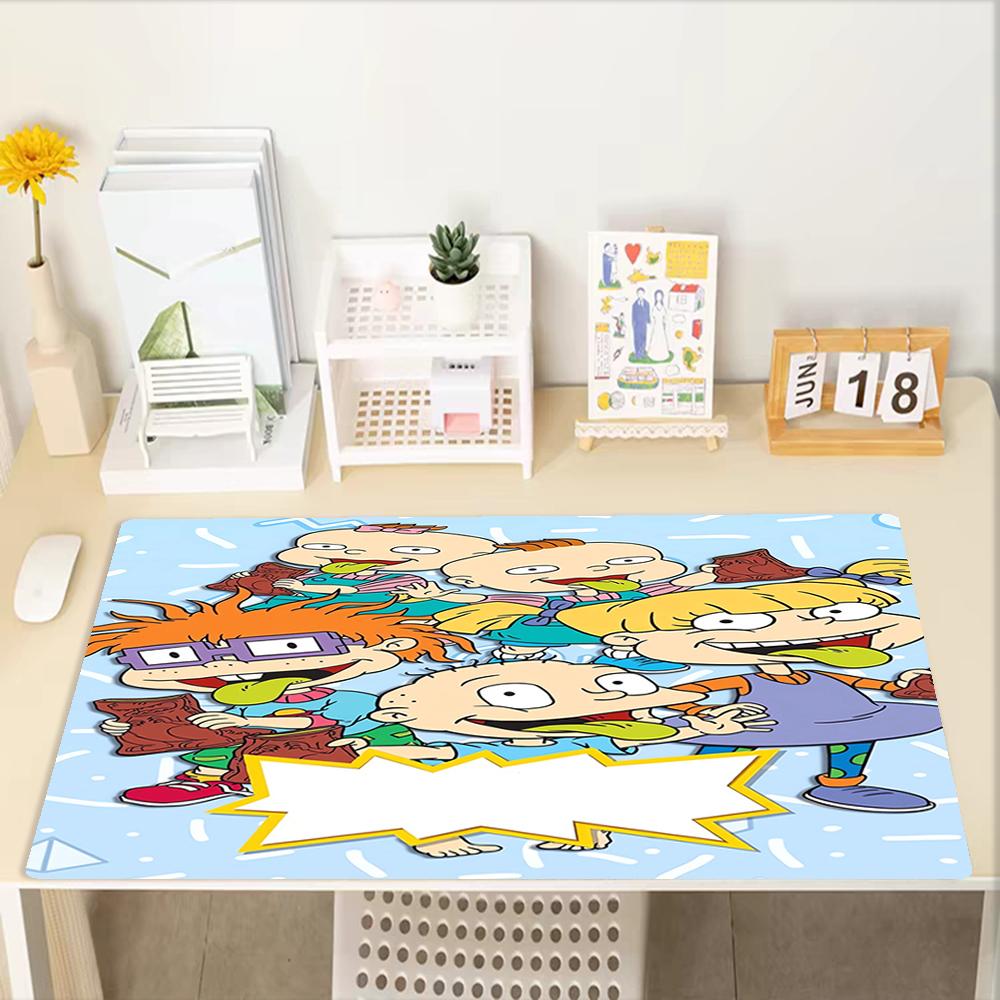 Rugrats Theme Mouse Pad, Non Slip Rubber Base, Multifunctional Office & Home Decor, Perfect for Workspace Personalization.