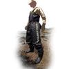 Glory Fish Chest High Waders 2 Felt Black M UWE-009 (Spike Sole)