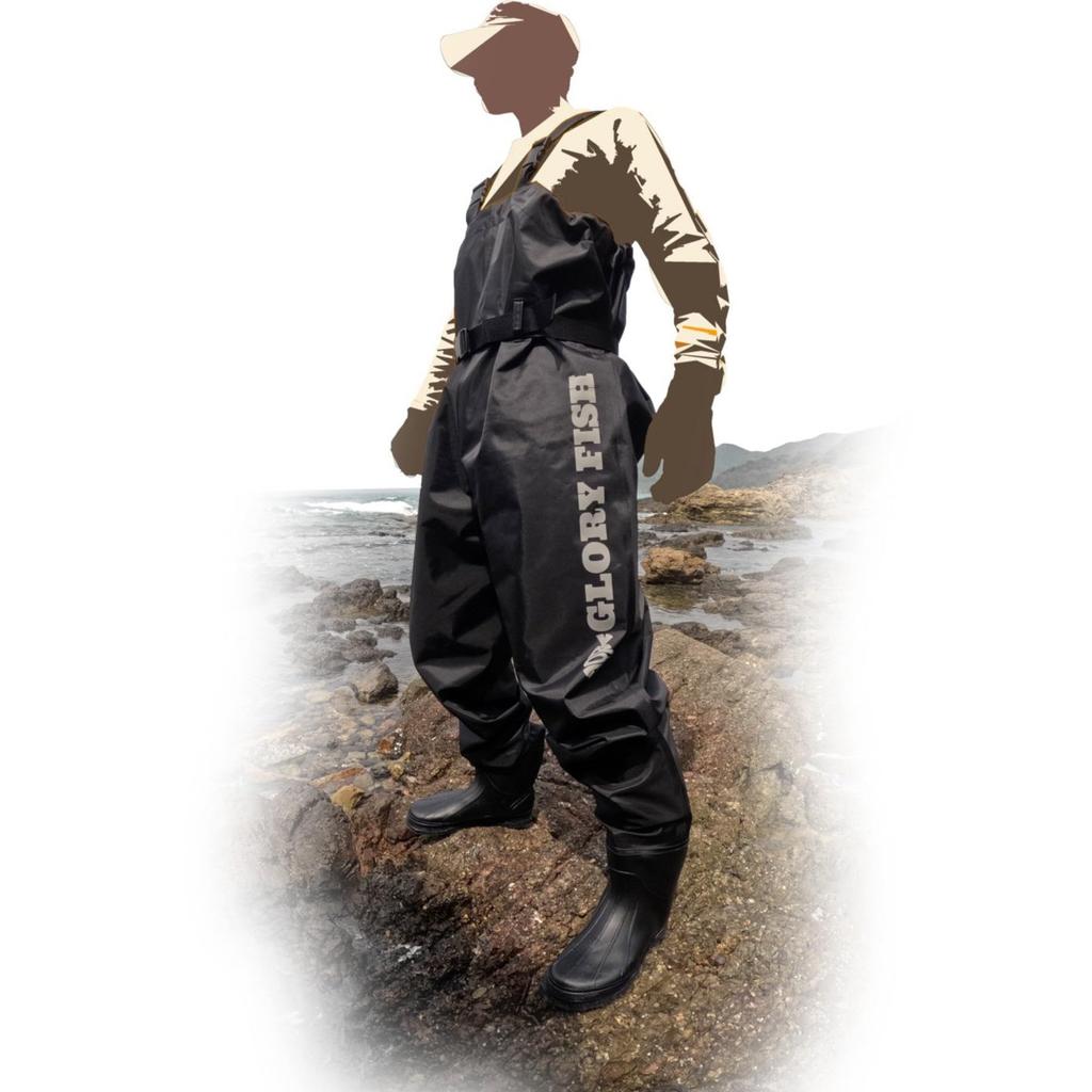 Glory Fish Chest High Waders 2 Felt Black M UWE-009 (Spike Sole)